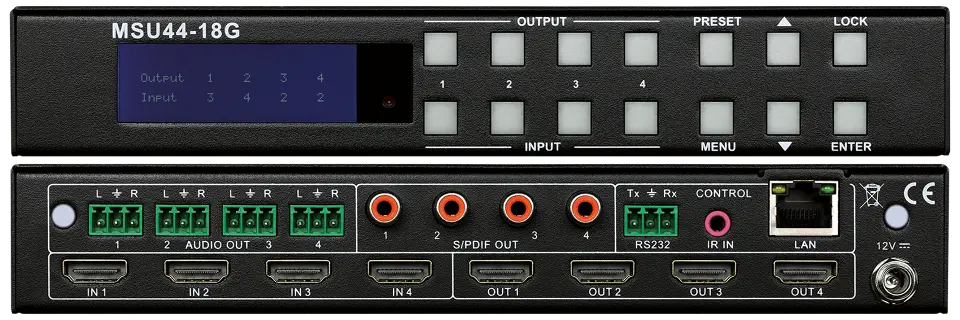 MSU44-18G 4x4 HDMI 2.0 18G Matrix Stacked.webp