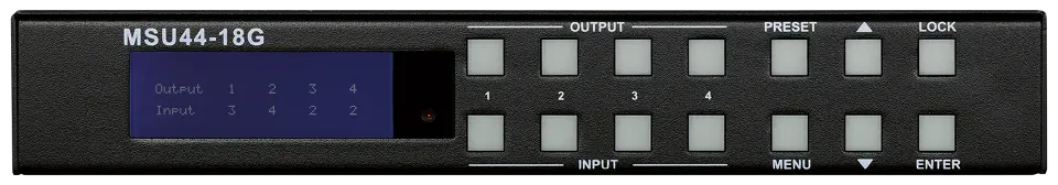 MSU44-18G 4x4 HDMI 2.0 18G Matrix Front.webp