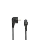 Câble alimentation secteur 3 pôles IEC C5 - 2,50 m