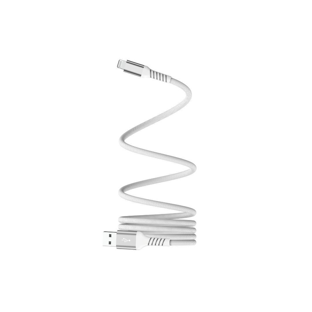 Câble USB A /Lightning magnétique, USB 2,0 1mètre blanc