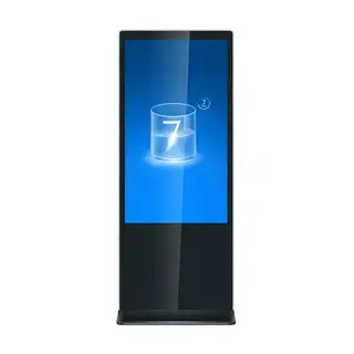 Totem avec moniteur 43'' FULL HD haute luminosité 500 cd, 24h:7j, intérieur exclusivement face.webp