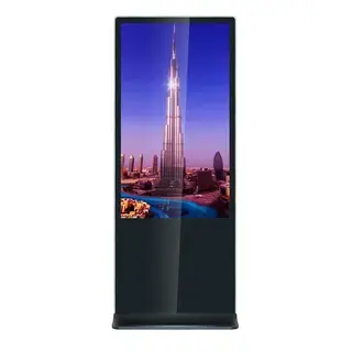 Totem avec moniteur 55'', FULL HD haute luminosité 500 cd, 24h:7j, intérieur exclusivement face.webp