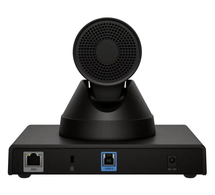 Caméra intelligente Poly Studio E60 4K MPTZ avec zoom optique 12x dos.webp