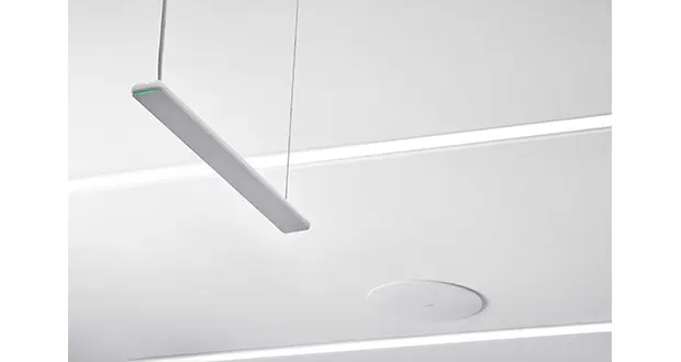 Microphones linéaires Shure MXA710, micro linéaire multi-capsules 120cm Blanc 8 lobes de captation situation.webp