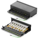 Panneau de brassage Cat6 hb-digital 8 ports RJ45 pour Câble réseau noir dos.webp