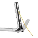 Support sur pied écran TV 49"- 70", chrome detail câble.webp