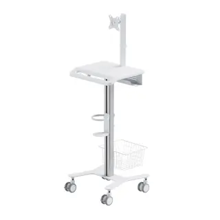 Chariot pour appareils médicaux avec support moniteur 17"-27" profil.webp