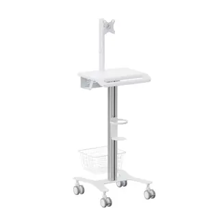 Chariot pour appareils médicaux avec support moniteur 17"-27".webp