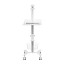 Chariot pour appareils médicaux avec support moniteur 17"-27" face.webp