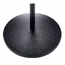 Pied universel caméra ou microphone Socle rond moulé. Combinaison de tubes réglables en hauteur Hauteur réglable de 87 à 157,5 cm Filetage 3:8" Couleur- noir socle.webp
