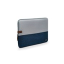 HOUSSE sleeve PC 14,1 '' bicolore BLEU, protection antichoc, attache antivol