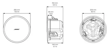 BOSE PRO Enceinte DesignMax DM3C Blanc - La Paire