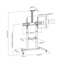 Chariot mobile pour moniteur 60''- 100'' 