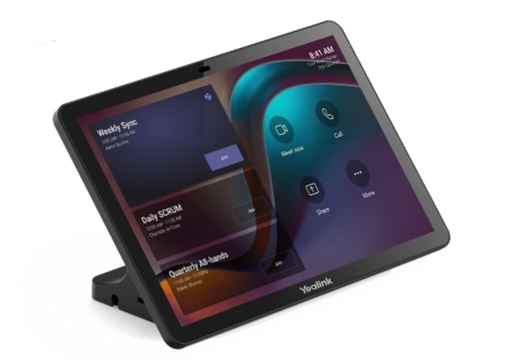 Yealink MeetingBar A40 Barre collaborative tout-en-un pour petite et moyenne salle de réunion  + tablette de contrôle - Modes Teams Room ou Zoom Room