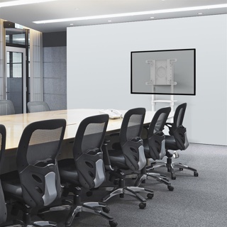 Chariot écran 37''à 70'' compatible Samsung Flip® et Microsoft Surface Hub® 2s, Blanc