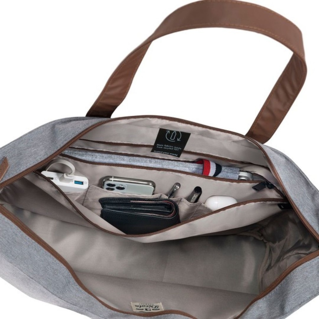 DICOTA Sacoche Ordinateur Cabas Eco MOTION 13 - 15.6" gris 