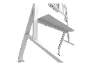 Chariot Neomounts pour écran de 65 à 110 pouces blanc tablette.webp