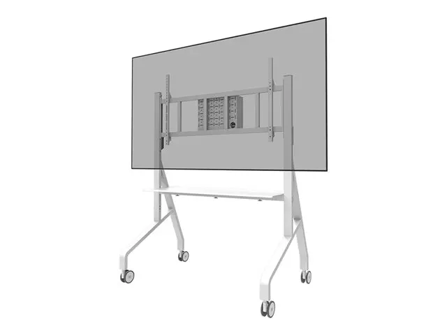 Chariot Neomounts pour écran de 65 à 110 pouces blanc.webp