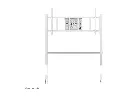Chariot Neomounts pour écran de 65 à 110 pouces blanc face.webp