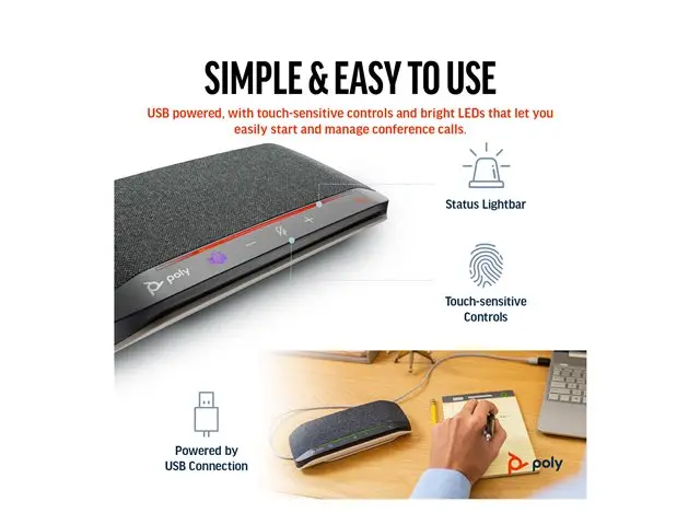 Poly Sync 10 USB-A USB-C Speakerphone information.webp