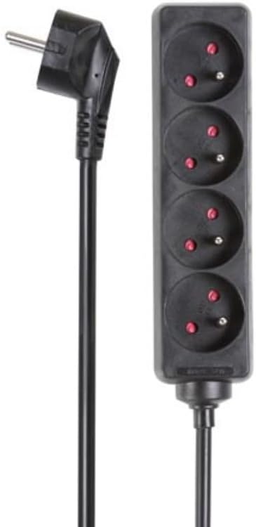 Bloc multiprise, 4 Prises FR (Type E) 5m