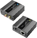 Extendeur Audio Analogique Joselin 3,5mm Stéréo sur Câble Ethernet Cat5E/6/7 - Extension Audio jusqu'à 500m