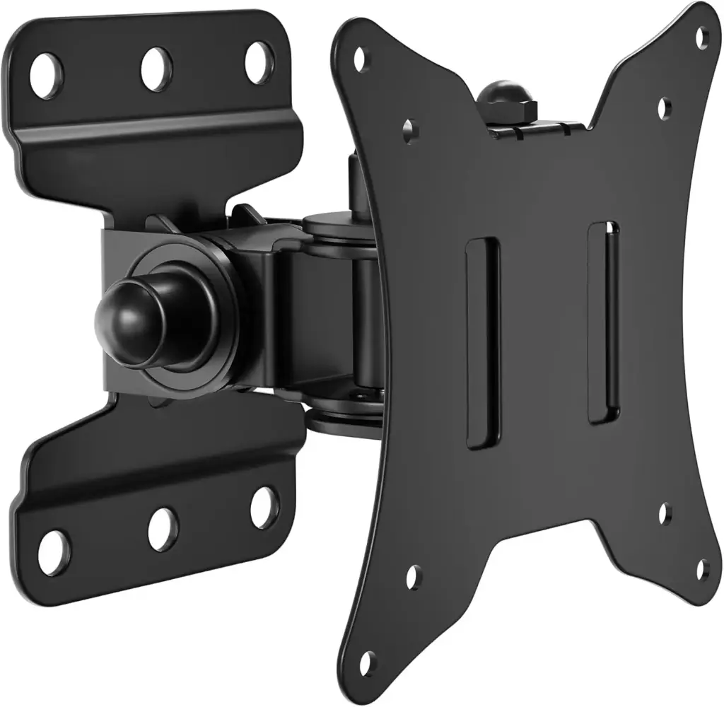 Support TV Mural Ecran PC orientable et inclinable universel pour moniteur plat/incurvé de 13-30 Pouces 25 Kg max
