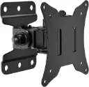 Support TV Mural Ecran PC orientable et inclinable universel pour moniteur plat/incurvé de 13-30 Pouces 25 Kg max