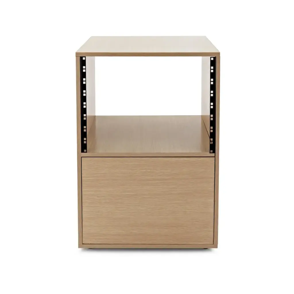 Meuble de Rangement audiovisuel et ou usage visioconférence finition bois