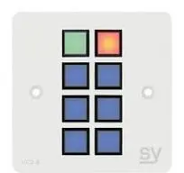 SY ELECTRONICS-PILOTAGE/ AUTOMATE- CLAVIER 8 BOUTONS-blanc