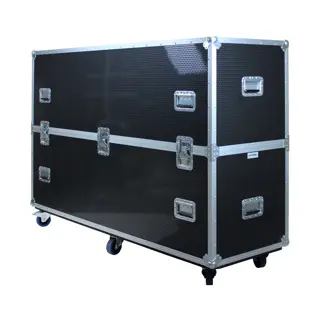 Flight case pour deux écrans TV 65"-75"