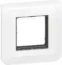 LEGRAND | Plaque Mosaic Avec Support, Fixation À Vis Pour 2 Modules, Design Contemporain Blanc Brillant, Montage Encastré Facile