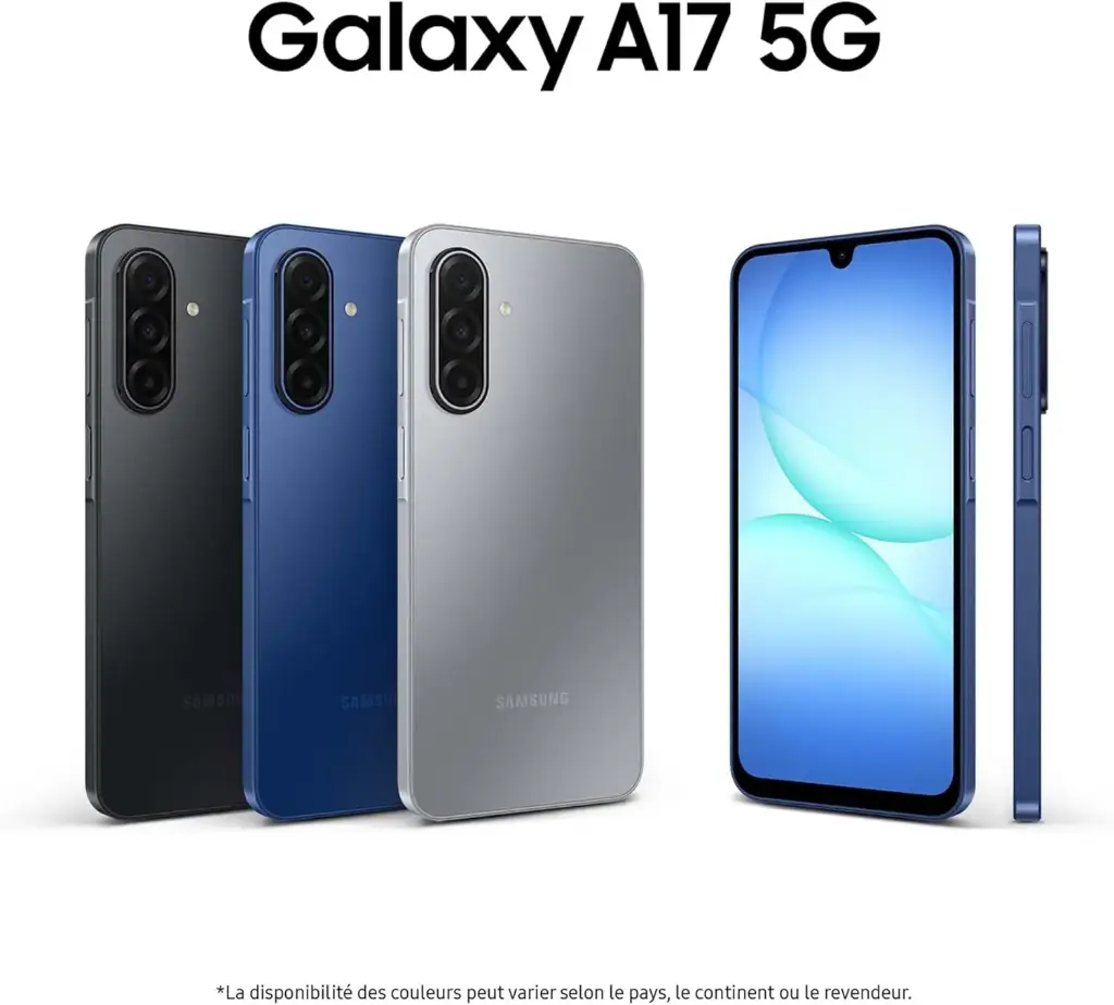 Samsung Galaxy A17 5G 128 Go Smartphone Android écran 6,7" Batterie 5000 mAh USB-C NOIR