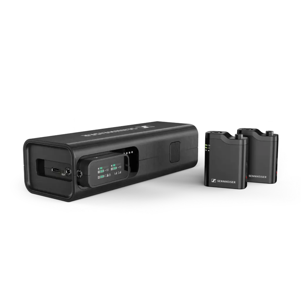 Sennheiser système de microphone sans fil tout-en-un à 2 canaux