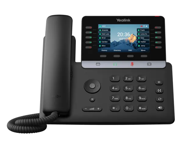 Yealink T74U téléphone ip standard Ecran couleur 4.3", 16 comptes SIP, 1 port USB, 2 ports RJ45 Gigabit