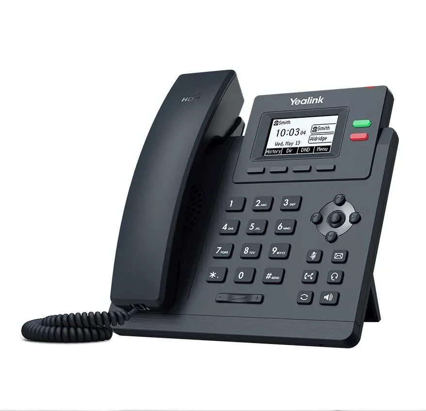 Yealink SIP- T31W Téléphone fixe IP SIP, 2 comptes SIP, Wifi 4G et 5G, très bonne qualité audio et prise RJ9 pour un micro casque.