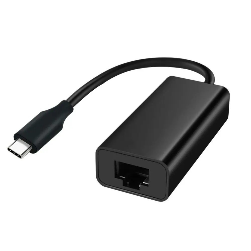 Adaptateur USB-C mâle /RJ45 femelle 10M/100M/1000Mbits - câble 9 cm