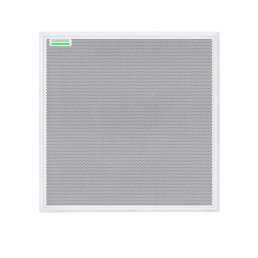 Shure MXA910 Microphone de plafond multi-capsules idéal pour les grandes et petites salles de réunion, configuration intelligente de suivi de voix