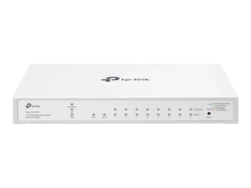 TP-Link Festa FS310 Switch informatique - 10 ports dont 8 ports POE+