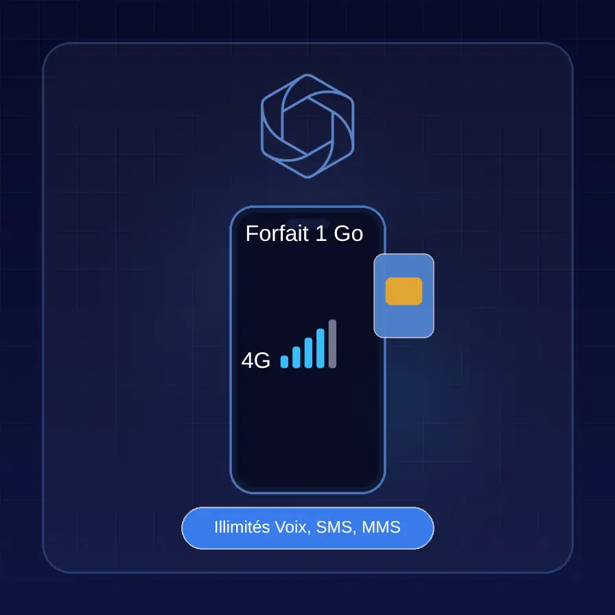 Forfait 1 Go, illimité Voix, SMS, MMS & Data