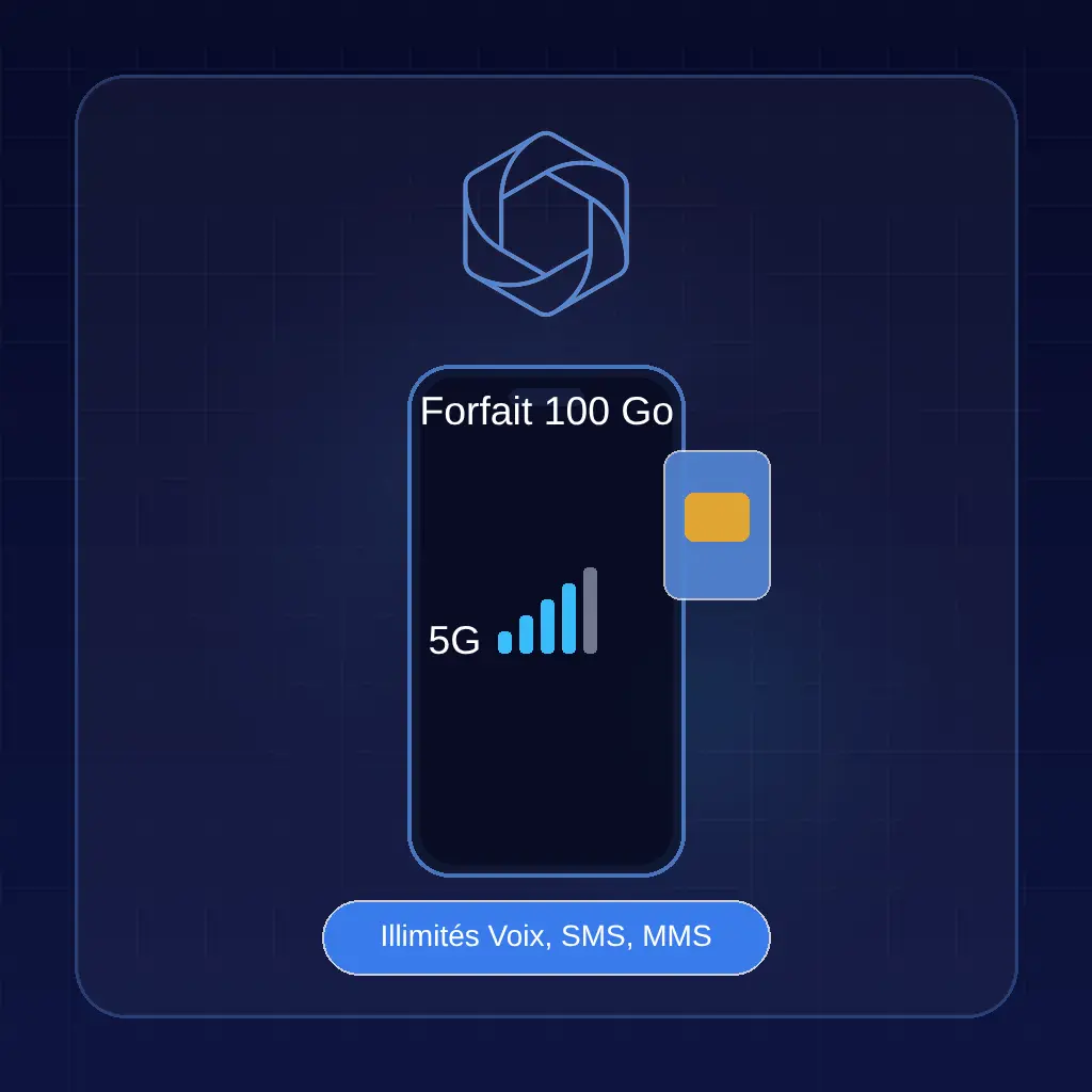 Forfait 100 Go, illimité Voix, SMS, MMS & Data