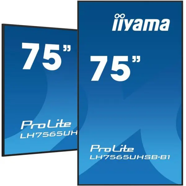 Moniteur 75 pouces IIYAMA LH7564UHS Écran 75" 4K UHD Dalle VA 500 cd/m² - Garantie 3 ans
