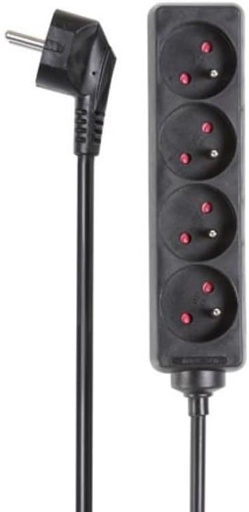 [05410329427443] Bloc multiprise, 4 Prises FR (Type E) 5m