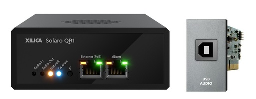 [SolaroQR1-UC] Xilica Solaro QR1UC DSP matrice audio avec annulation de l'echo et port USB - compatible TEAMS et Zoom.