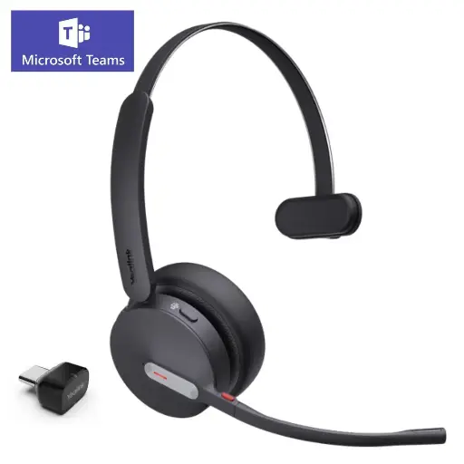 [1208669] Yealink BH70 Mono Bluetooth Headset Casque arceau, stéréo, supra auriculaire, Bluetooth avec perche