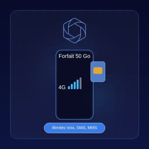 [02ILLCREBL030G00] Forfait 30 Go, illimité Voix, SMS, MMS & Data