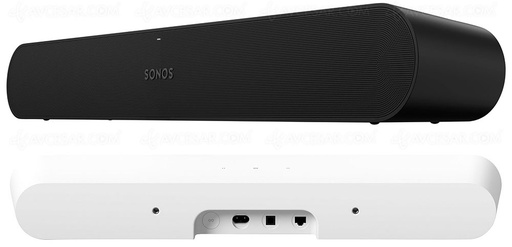 SONOS Barre de son Sonos Ray blanc ou noir pour TV avec Apple Airplay2 et Wifi (pas de bluetooth)