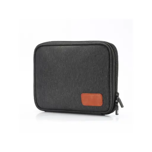 [WEHOUSSEACC] housse de rangement pour les accessoires électroniques: câbles, chargeurs, cartes mémoires etc. Matière hydrofuge. Pochette devant avec accès facile.