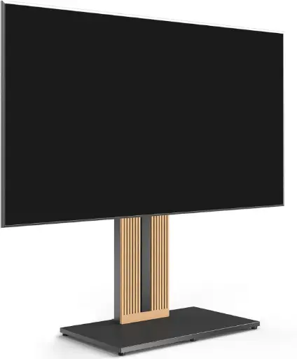 [FT-Design-Support-TV-Pied-noir] Support sur pied Noir pour écran de 55 à 88 Pouces Hauteur Réglable 886 MM - 1146 MM 400×400 MM