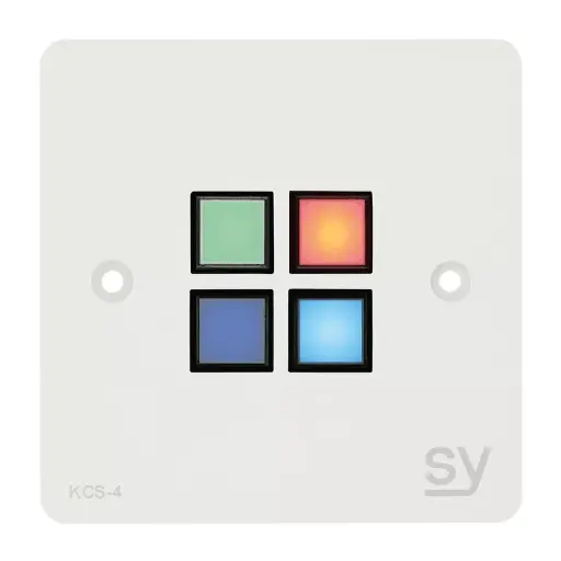 [SY-KCS4-W-EU] SY ELECTRONICS-PILOTAGE/ AUTOMATE- CLAVIER 4 BOUTONS-blanc